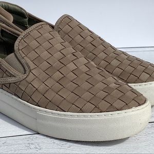 J/Slides Taupe Nubuck Proper Suede Sneaker Size 9